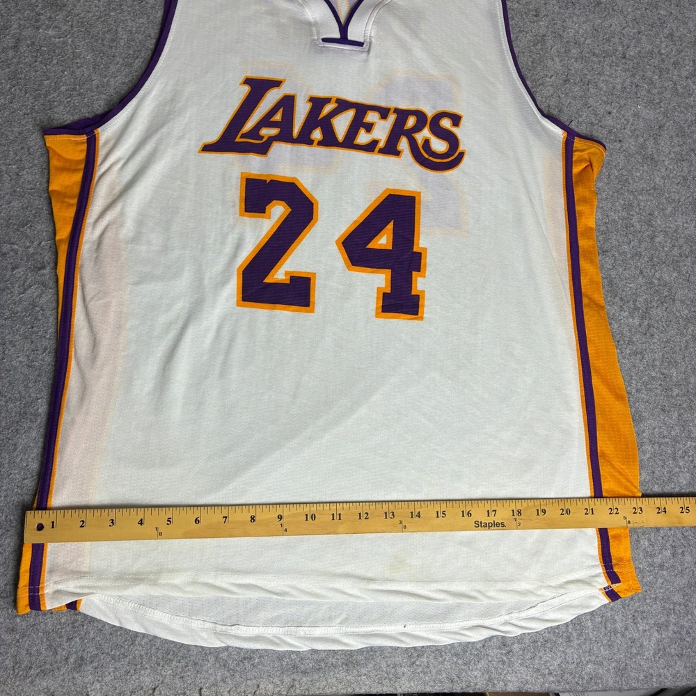 NBA Los Angeles Lakers Kobe Bryant 24 Jersey White Mens XXL Basketball Sport - Picture 7 of 8